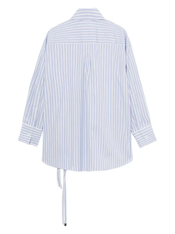 The Attico lace-trim Shirt | White | FARFETCH