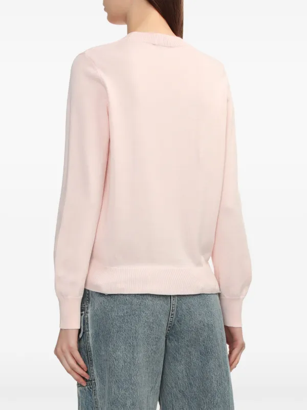 A.P.C. logo-embroidered Cotton Cardigan | Pink | FARFETCH A.P.C. logo-embroidered Cotton Cardigan | Pink | FARFETCH