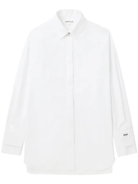 Enföld logo-embroidered shirt 