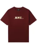 A.P.C. logo-print cotton t-shirt - Red