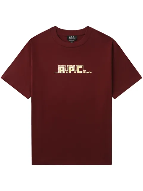 A.P.C. logo-print cotton t-shirt