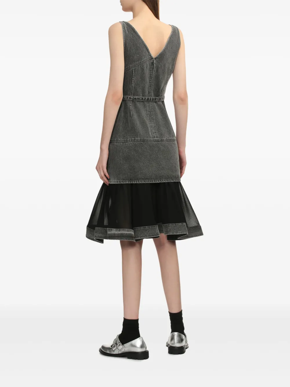 Shop 3.1 Phillip Lim Denim Skirt In 灰色
