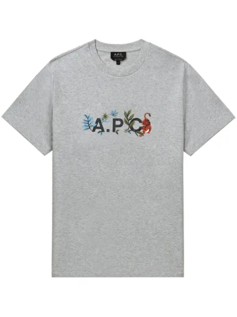 A.P.C. logo-print T-shirt     