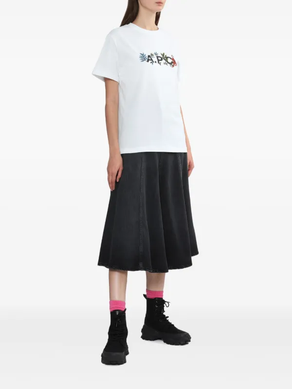 A.P.C. ロゴ Tシャツ | ホワイト | FARFETCH JP