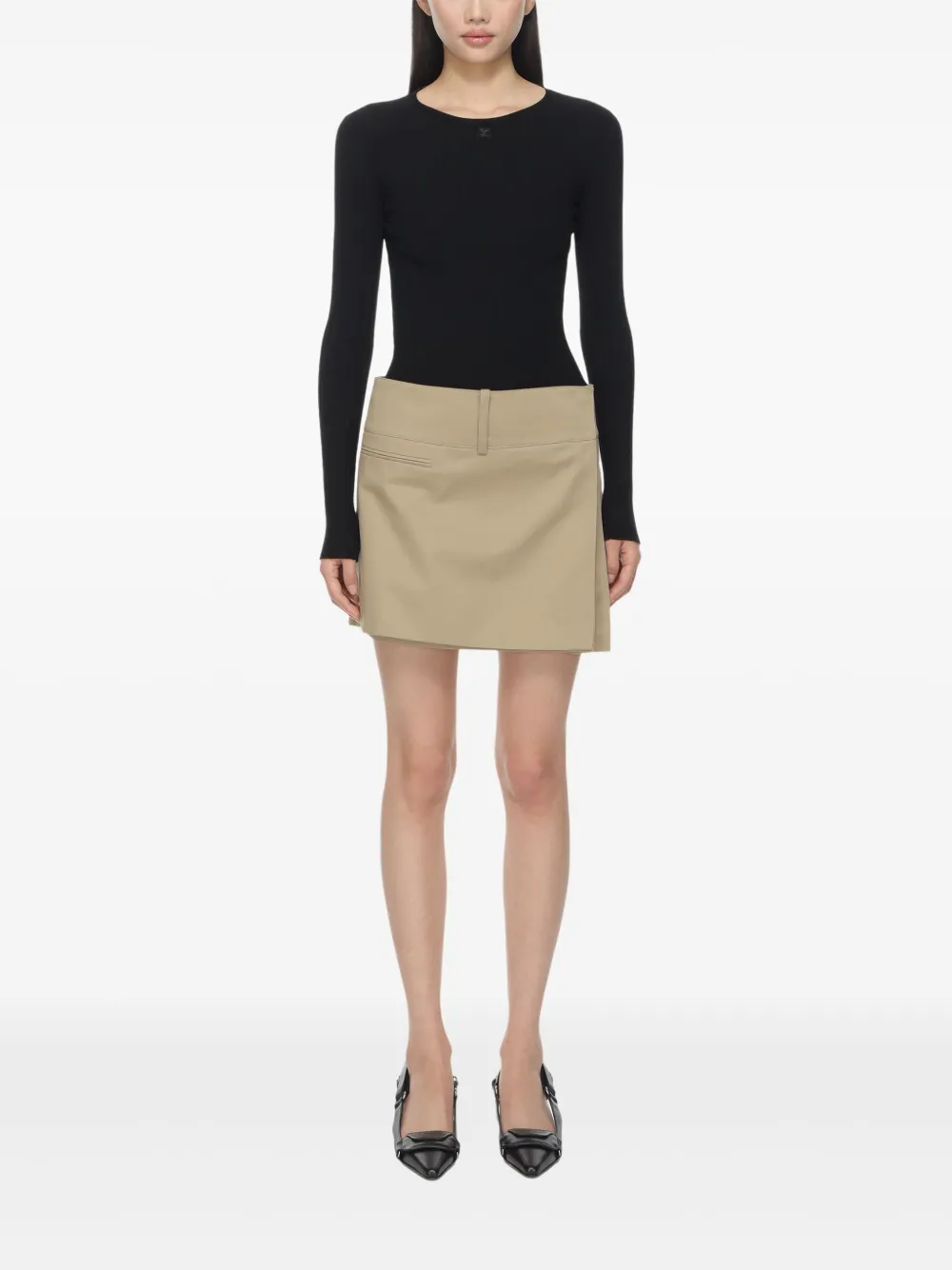 Courrèges Top met bandje Zwart