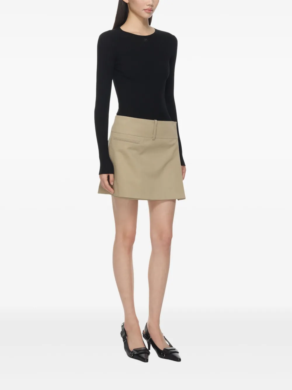 Courrèges Top met bandje Zwart