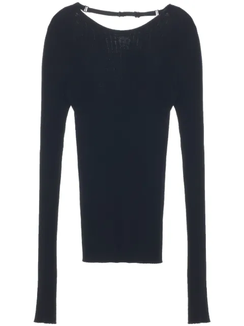 Courrèges strap-detail top