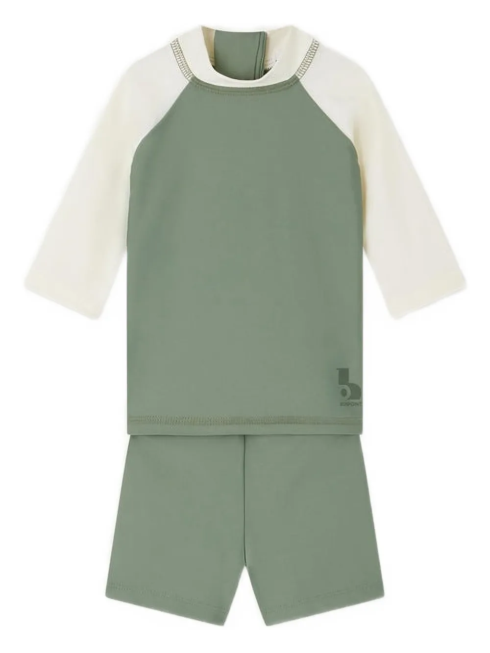 Bonpoint Aldwin UV raglan-sleeve swimsuit | Green | Image 1