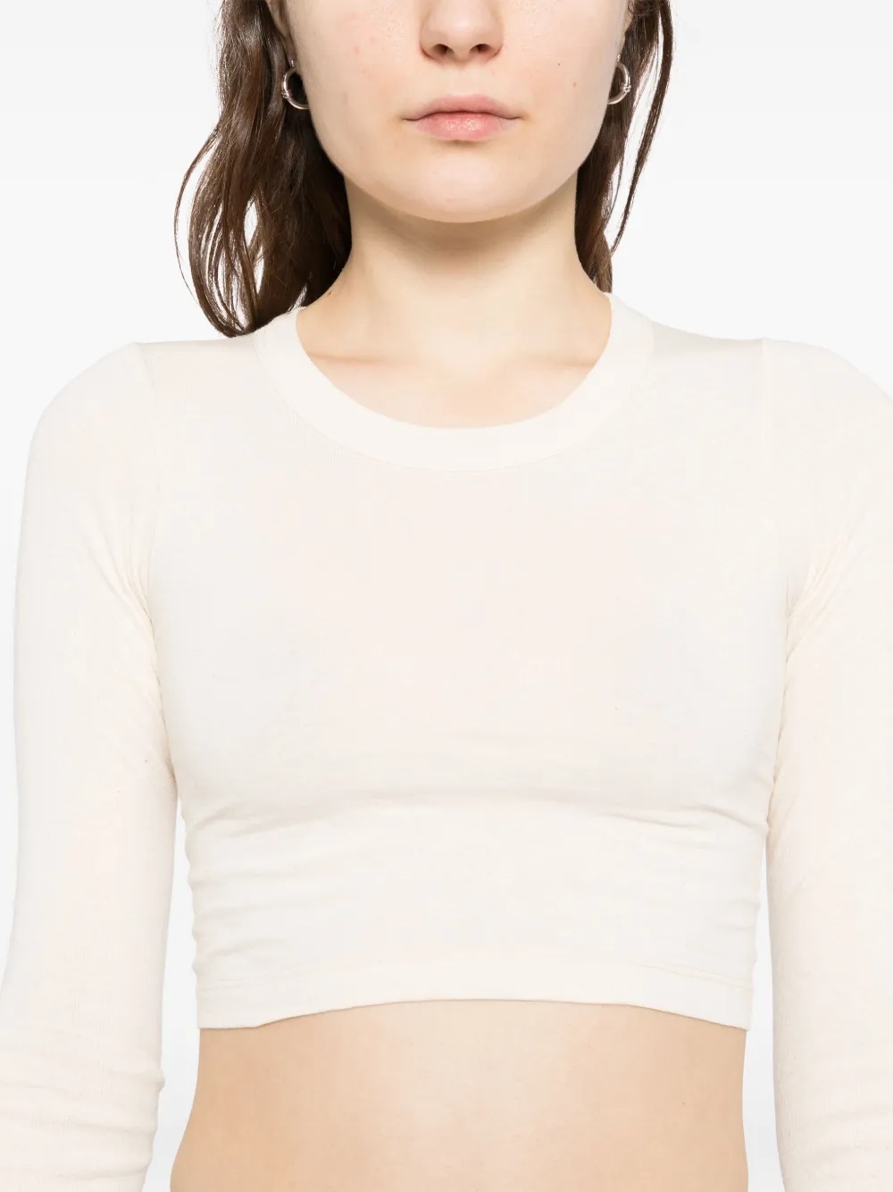 Rick Owens Cropped T-shirt Wit