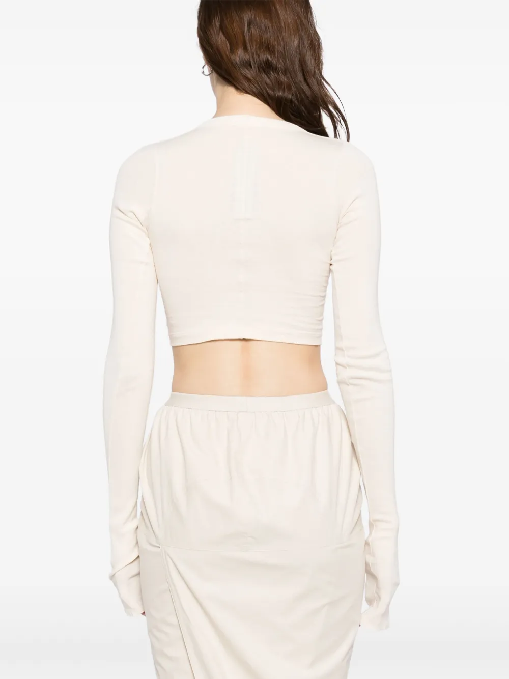 Rick Owens Cropped T-shirt Wit