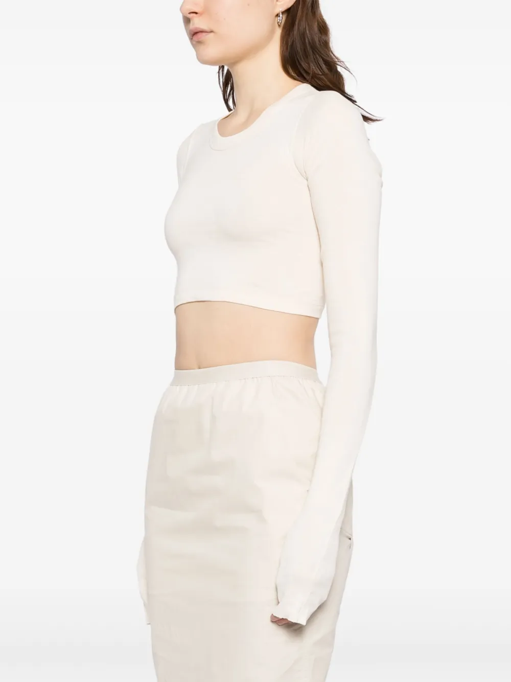Rick Owens Cropped T-shirt Wit