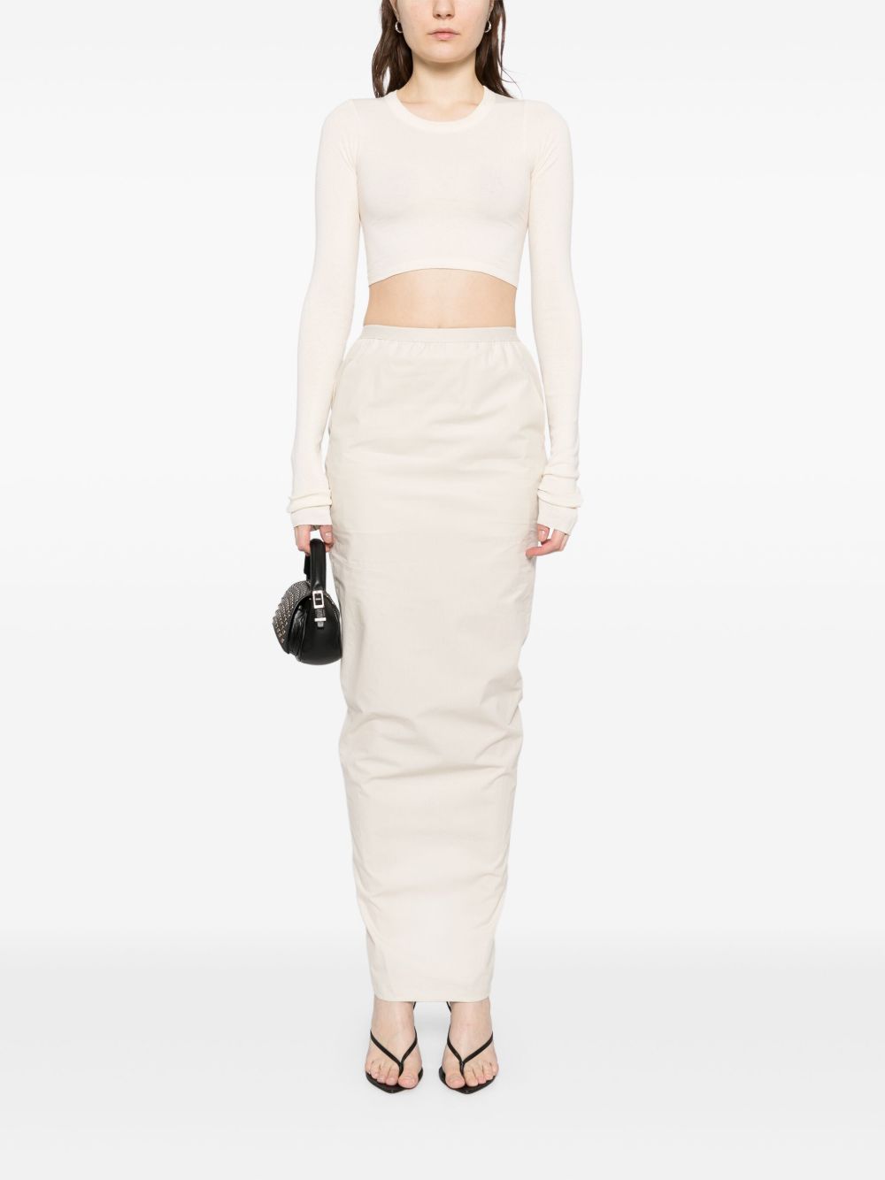 Rick Owens Cropped T-shirt - Wit