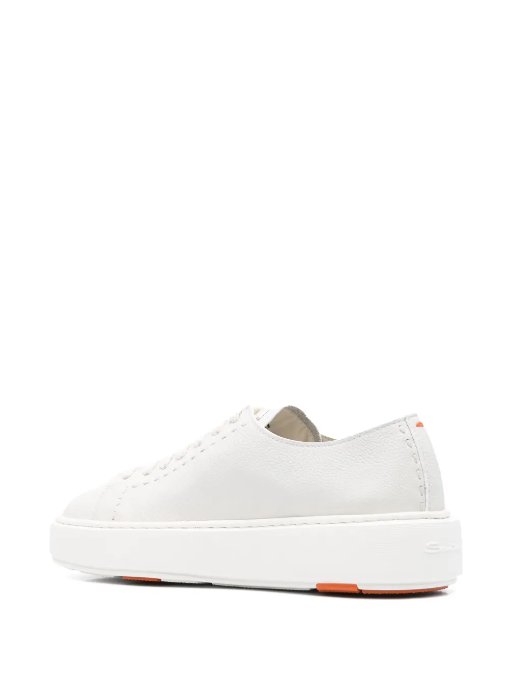 Santoni Leren sneakers Wit