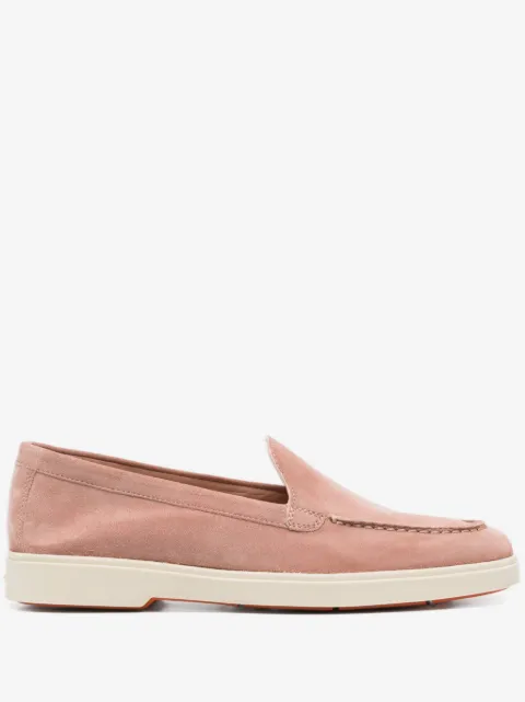 Santoni mocassins en daim