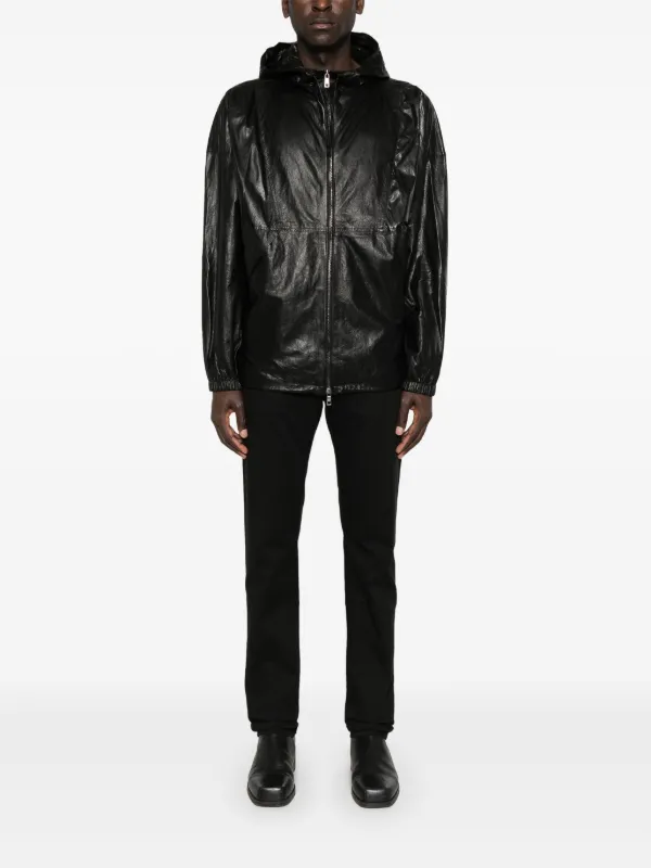 Giorgio Brato レザーシャツジャケット | ブラック | FARFETCH JP