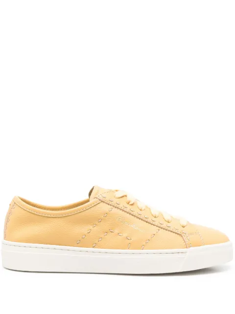 Santoni leather sneakers