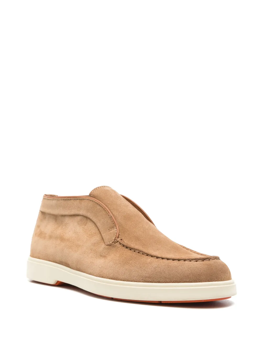 Santoni suede boots Neutrals