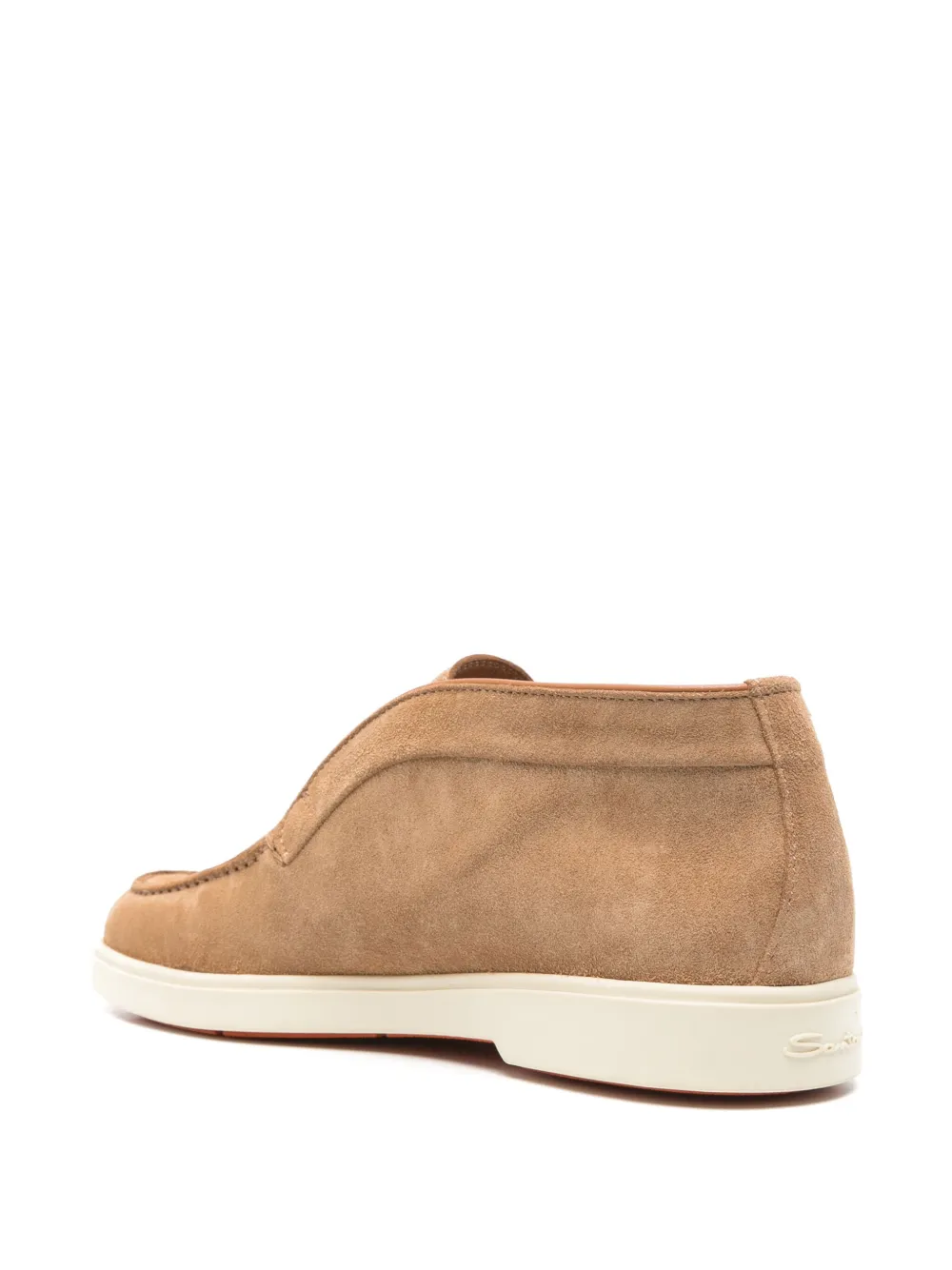 Santoni suede boots Neutrals