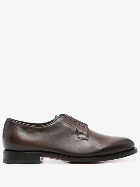 Santoni leather derby shoes