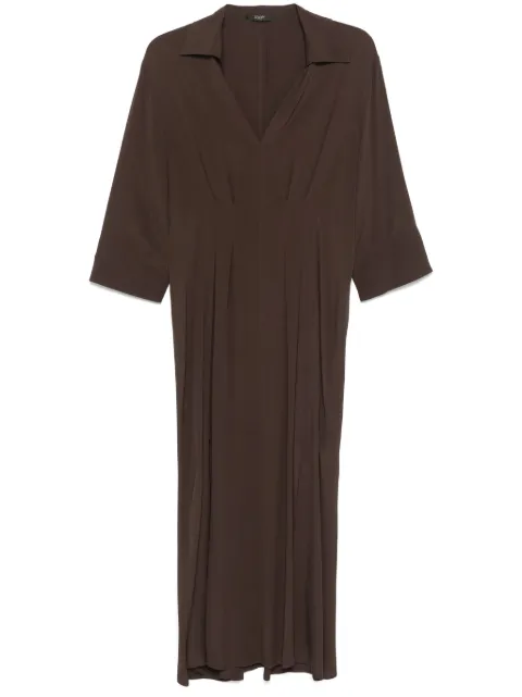 Seventy vestido midi con detalle de pliegues