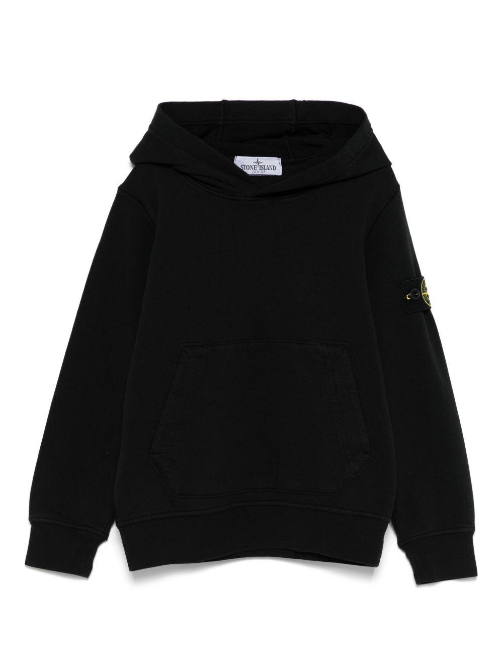 Stone Island Junior Compass-badge hoodie - Black