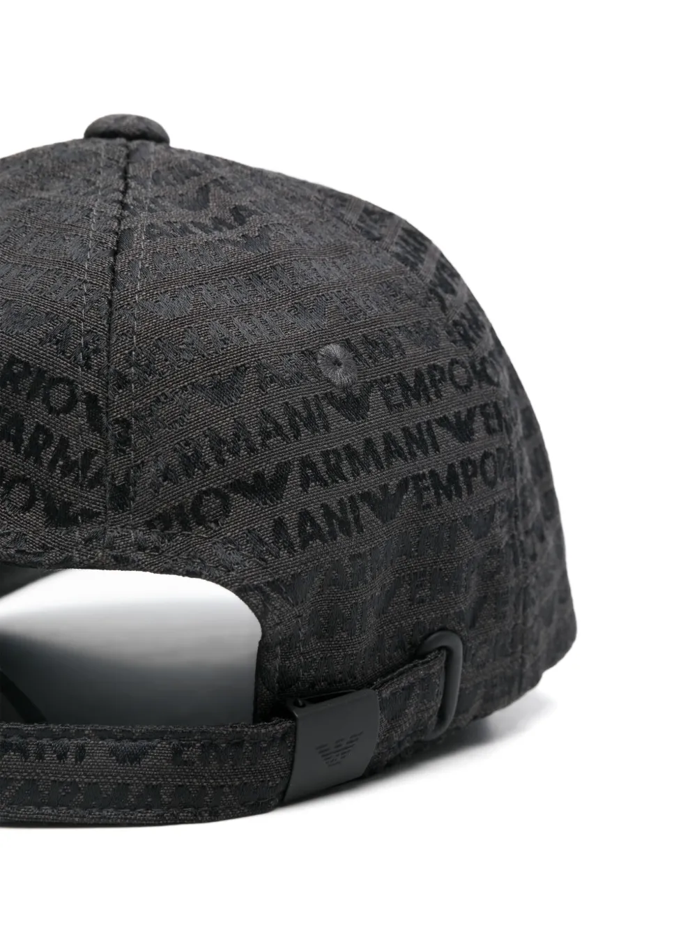 Emporio Armani logo-jacquard cap - Zwart