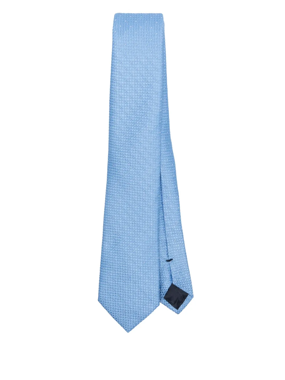 patterned-jacquard silk tie