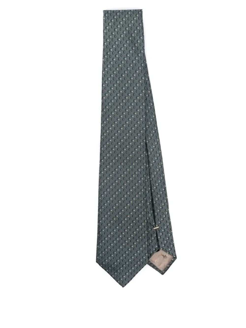 patterned-jacquard silk tie