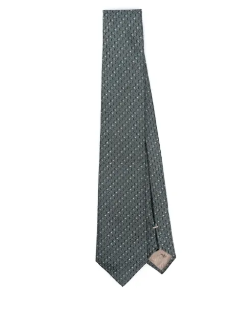 Emporio Armani patterned-jacquard silk tie