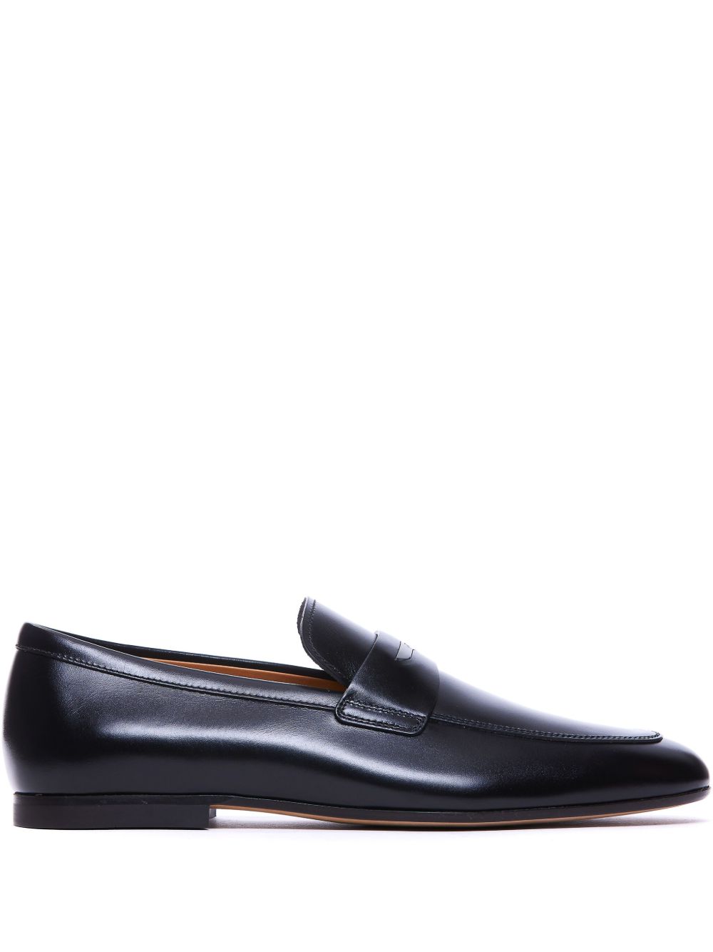 Tod's leather loafers Black