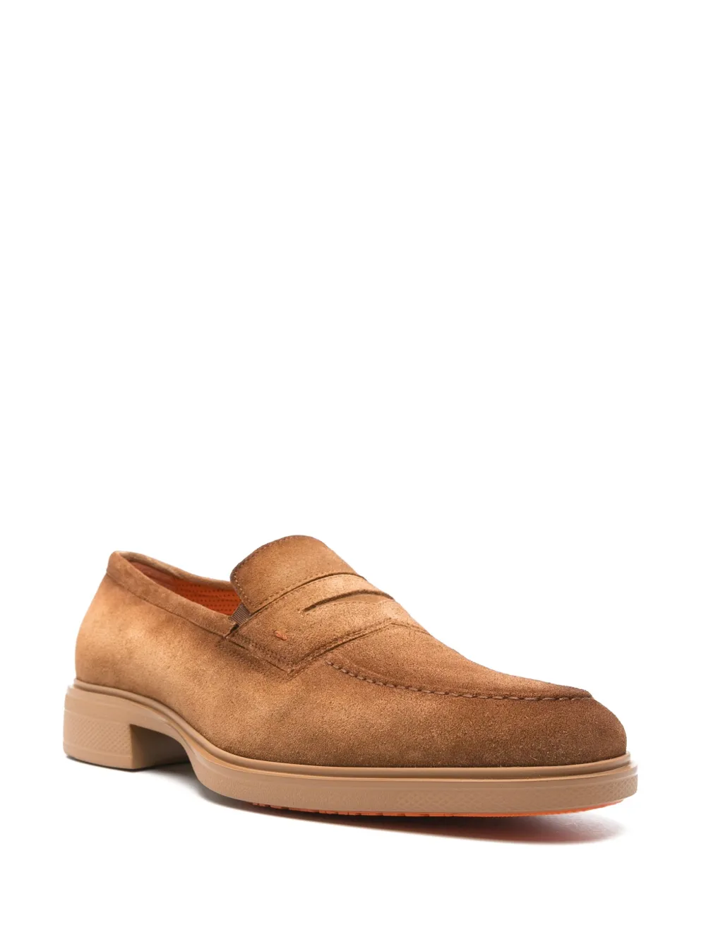 Santoni suede loafers - Bruin