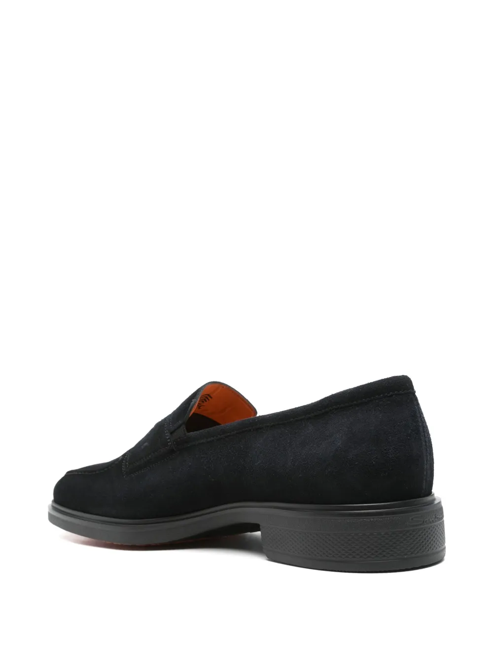 Santoni suede loafers Blue