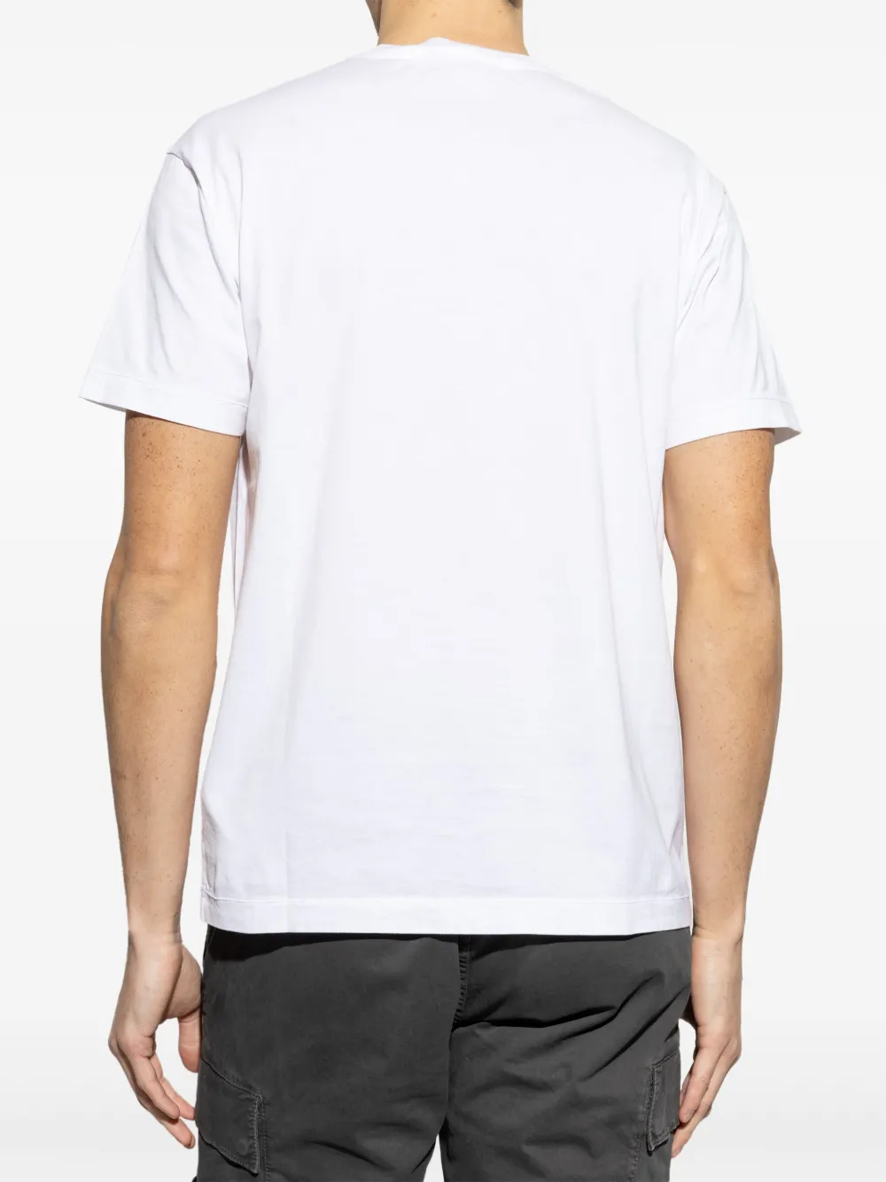 Stone Island Katoenen jersey T-shirt Wit