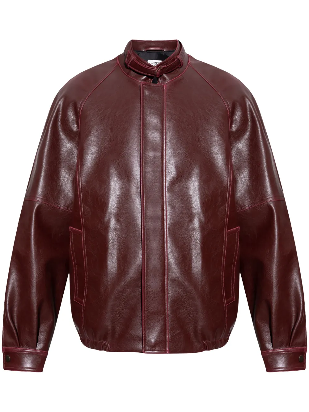 MM6 Maison Margiela Jack van imitatieleer Rood