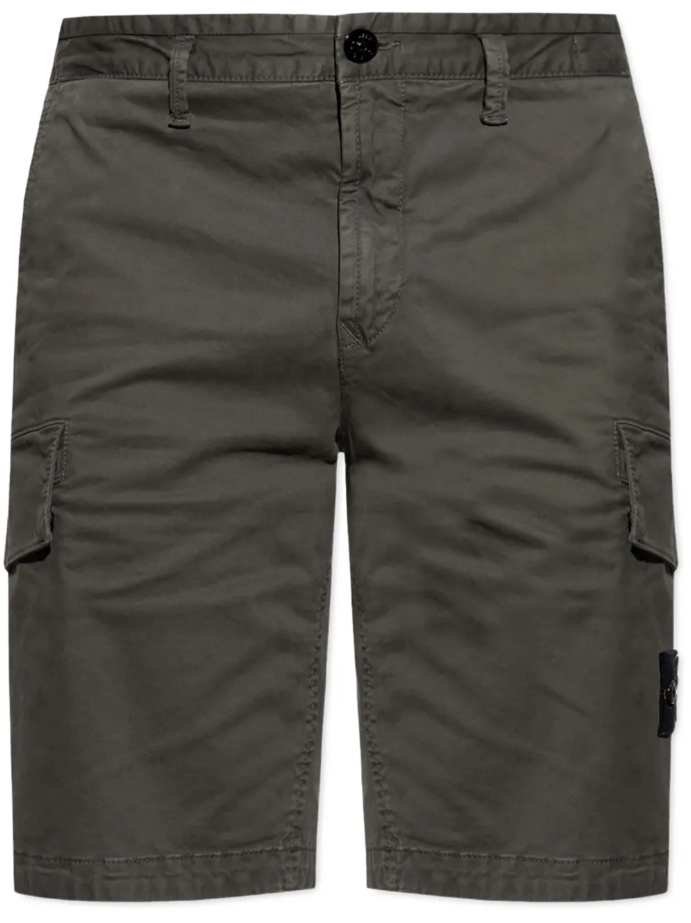 Stone Island Compass-badge Bermuda Shorts In Green