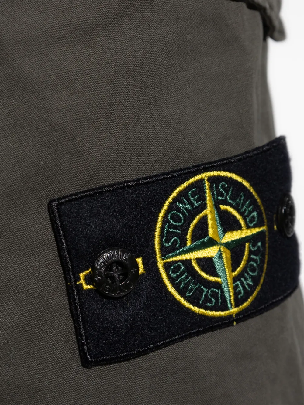 Stone Island Bermuda shorts met Compass-logopatch Groen