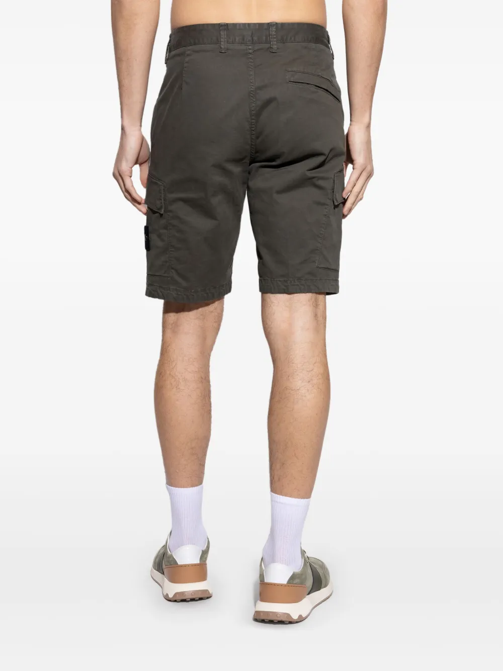Stone Island Bermuda shorts met Compass-logopatch Groen