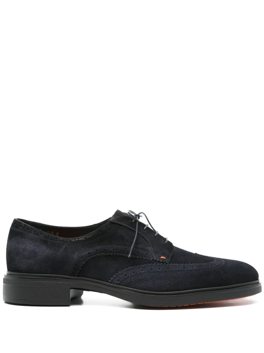 Santoni Suède Oxford schoenen Blauw