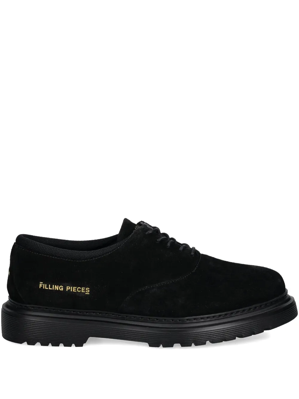 Filling Pieces logo print lace-up shoes Black