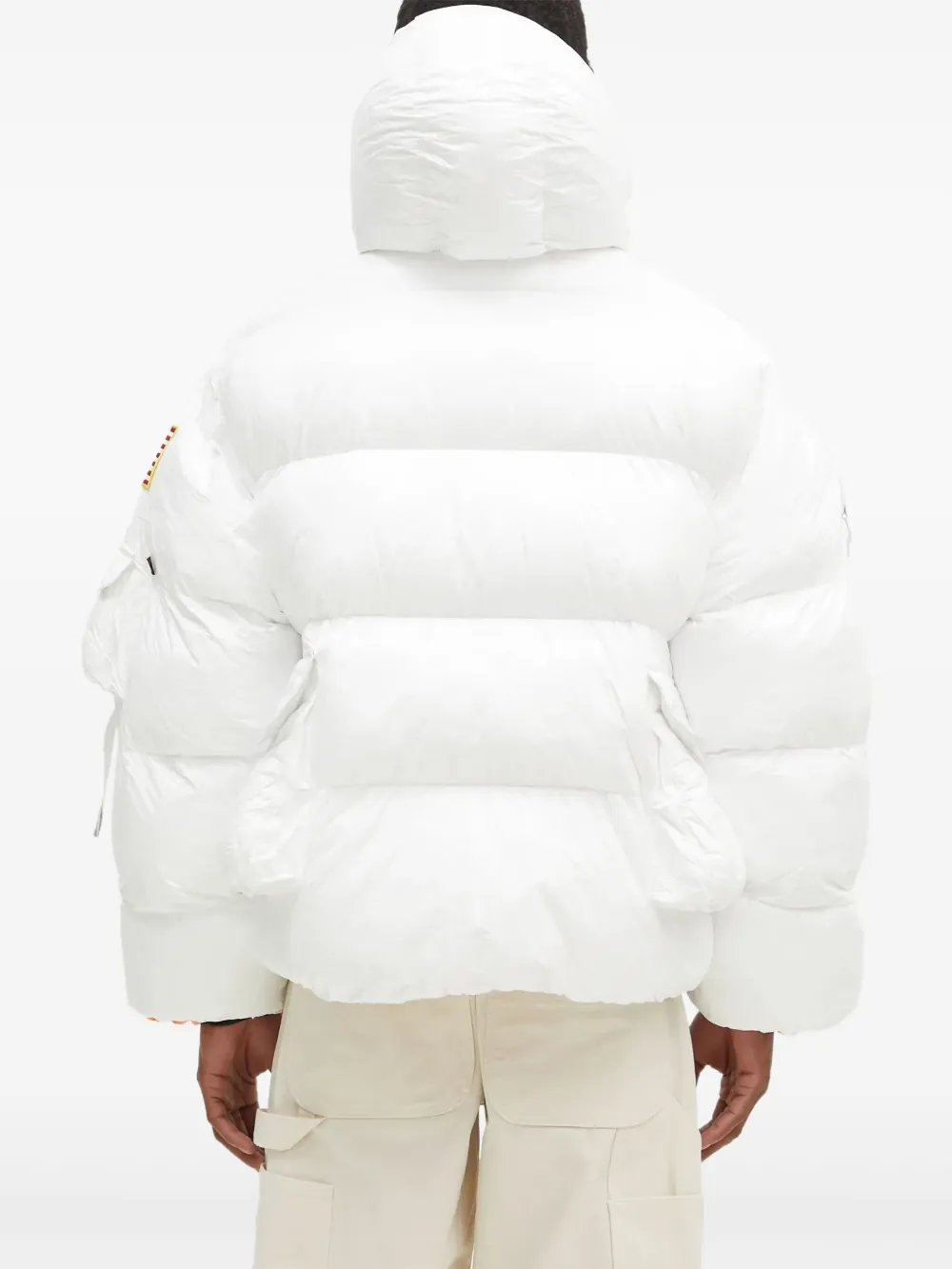 Alpha Industries Gewatteerd jack met patch Wit