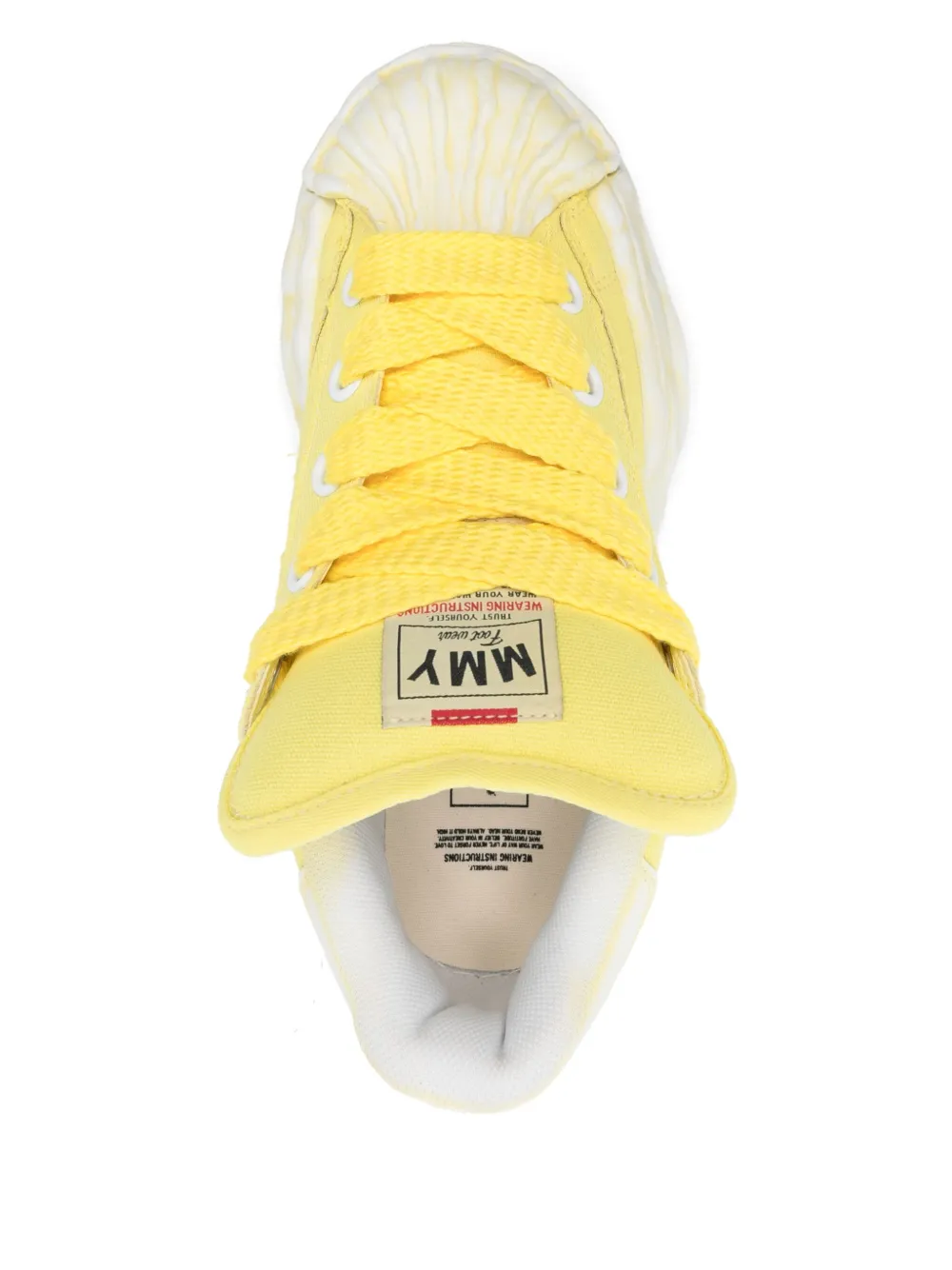 Maison MIHARA YASUHIRO Blakey Puffer sneakers Yellow