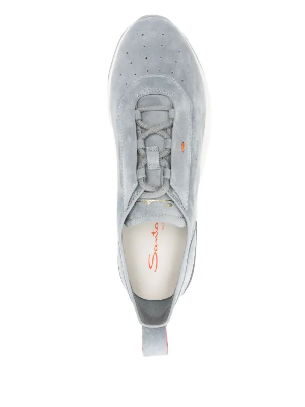 【SANTONI】メンズグレースエードスニーカー Santoni スエード スニーカー | グレー | FARFETCH JP