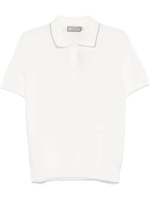 Canali fine-knit polo shirt   