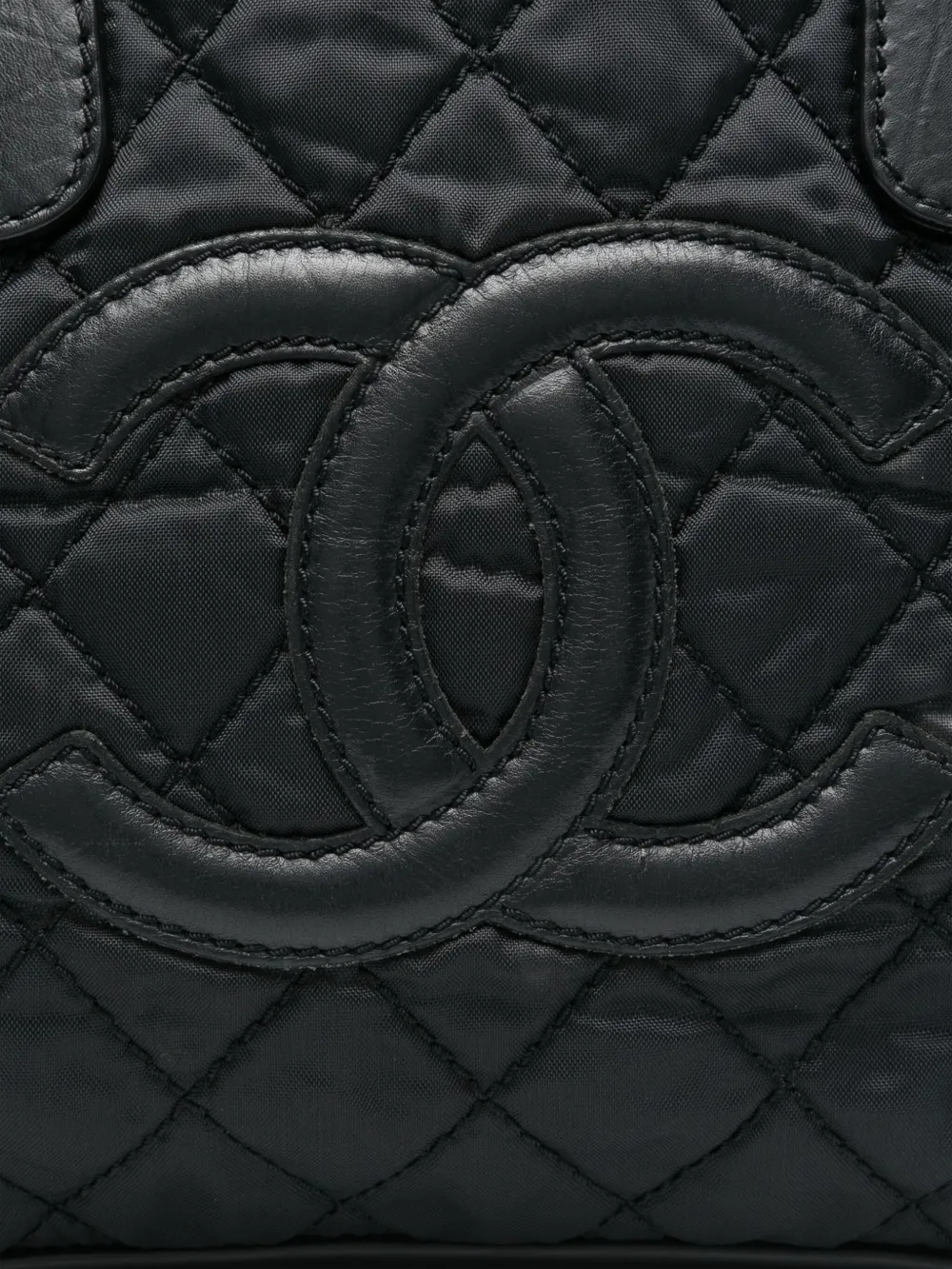 Pre-owned Chanel 2005-2006 Cc Handbag In Black