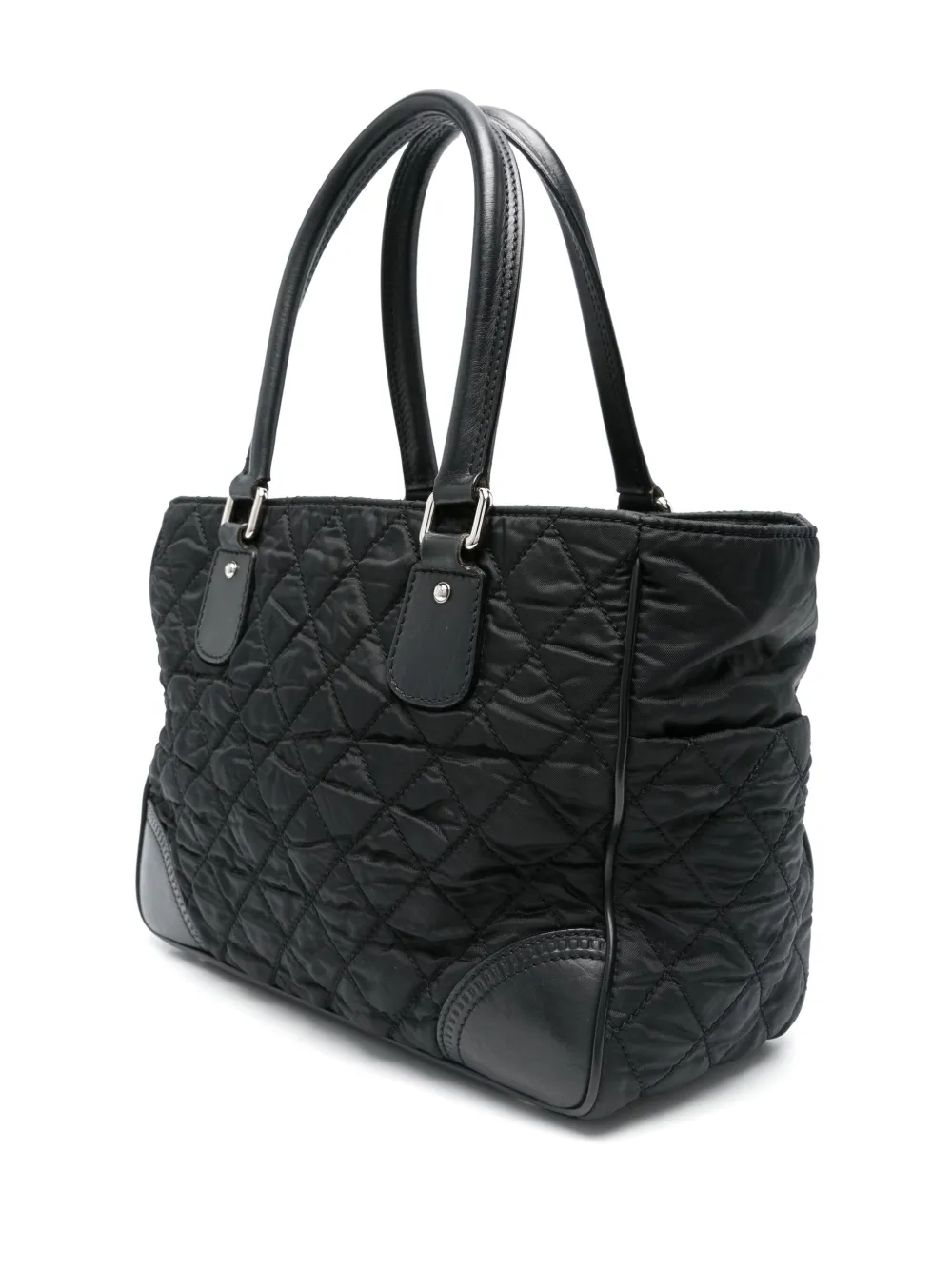 Pre-owned Chanel 2005-2006 Cc Handbag In Black