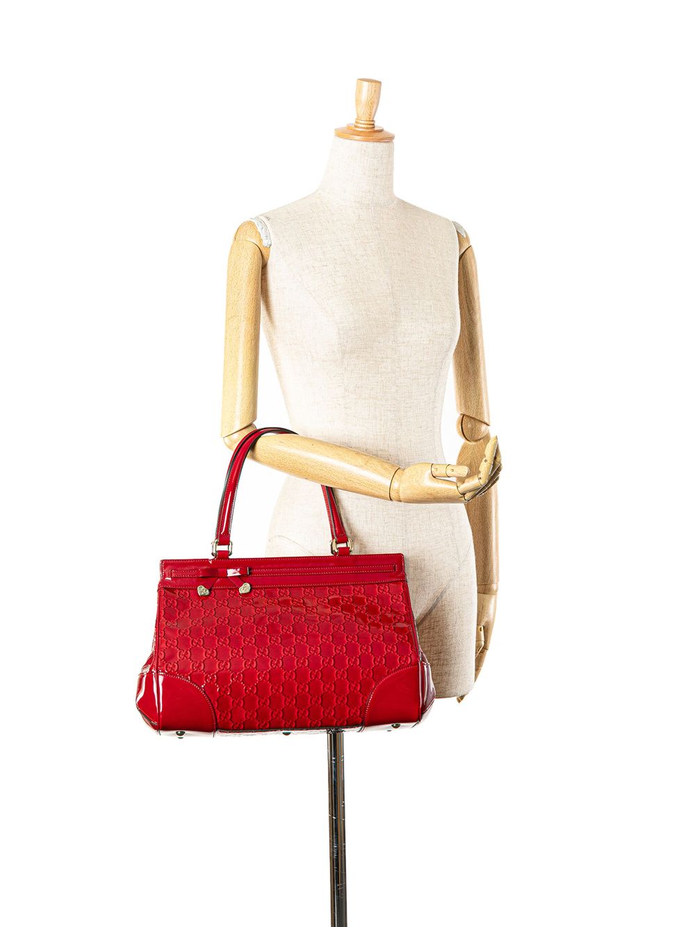 Gucci Pre-Owned 2000-2015 Guccissima Mayfair lakleren shopper - Rood