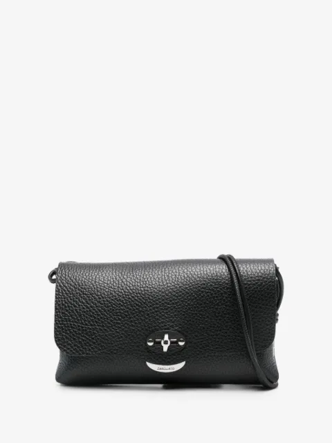 Zanellato small Lettera grained-leather crossbody bag