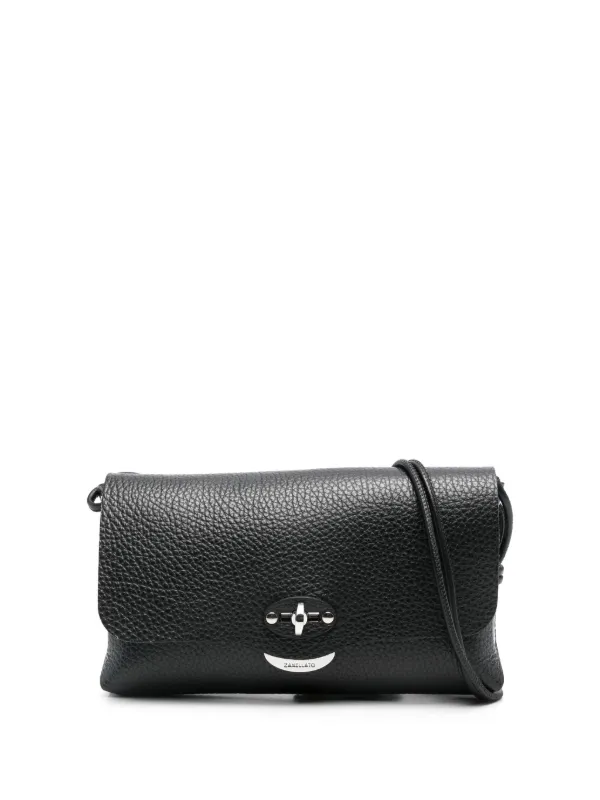 Zanellato Lettera レザーショルダーバッグ S | ブラック | FARFETCH JP