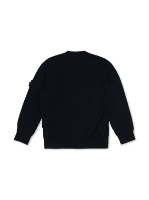 arm66 STONE  JUNIOR スエット 8歳 Stone Island Junior cotton sweatshirt with logo badge for