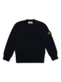Stone Island Junior Compass-badge cotton sweater - Blue